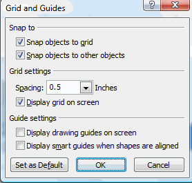 Grid And Guides Dialog Box